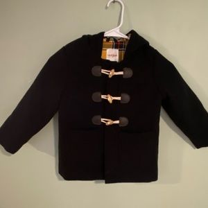 Boys Cat &Jack plaid lined hooded jacket. Size 4 T